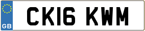 Trailer License Plate